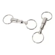 Multi functional Quick Detach Key Holder with Metal Keyring Pack of 10