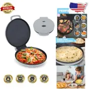 Cool-Touch Electric Pizza Maker with Quick Indicator Lights - Perfect for Snacks