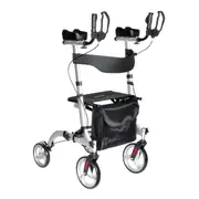 4 Wheel rollator with Armrest Support deluxe folding walking frame for elderly and disability with 135 kg Weight Capacity