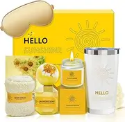 Birthday Basket Gifts for Women, Sunshine Get Well Soon Gifts, Self Care Package Unique Gifts Box for Women New Mom Sister Best Friend