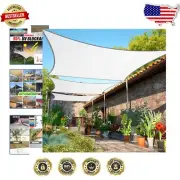 Heavy Duty 11' x 12' White Rectangle Shade Sail - Water Permeable & Custom Fit