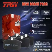 4x Rear TRW Disc Brake Pads for Renault Megane B9MV Estate K9MV 1.6L 151KW