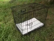 YES4PETS 30' Collapsible Metal Dog Crate Cage Cat Carrier With Mat
