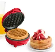 My Mini Waffle Maker 5" Cooking Surface, Brand New Factory Sealed, Red Nostalgia