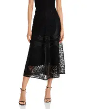 Misook Lace A Line Skirt