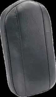 Mustang Blk Vintage Medallion Sissy Bar Pad 6.5"x11 Dyna Switchback 12-15