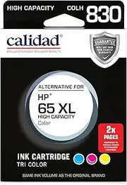Calidad Alternative Ink Cartridge for HP 65 XL, Tri Colour
