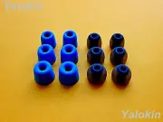 12 pcs (BLMF-B) Memory Foam and Round Eartips for Plantronics Backbeat Go 2