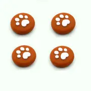 4Pcs Cute Cat Paw Claw Thumb Stick Grip Cap Joystick Cover For Nintend Switch or Switch Lite Console-Wine Red