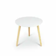 Aura White Round Coffee Table
