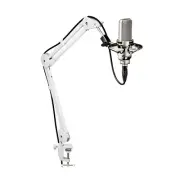 Audio-Technica AT8700J Microphone Boom Arm Microphone Stand White for recording