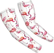 [FSCEV] Flamingos Sun Protection Arm Sleeves Outdoor Essentials Cooling Compression Golf Hiking Cycling