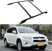 4pc Black Roof Rack Compatible for Toyot Car Top Roof Rack Cross Bar Luggage Storage Black Compatible for 2006-2008 Toyota RAV4
