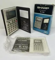 Sharp Elsimate EL-410 Clock Calculator calendar timer RARE! MINT NOS