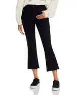 L'Agence Kendra High Rise Crop Flare Jeans in Black