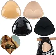 [SAHENITEANA] Bra Pads Inserts,4Pcs Bra Cups Insert Sports,Bra Inserts Push Up,Removable Breast Enhancers Inserts,Removable Bra Pad Inserts Women's Comfy Sports Cup Bra Insert,