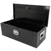 ?30"x14" Black Aluminum Tool Box Truck Bed Underbody Trailer pickup Storage+lock