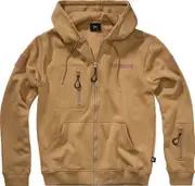 Brandit Tactical Sweat, zip hoodie , color: Light Brown , size: 3XL