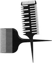 Healeved Stylish Hair Parting Comb Set of 2 for Barbering Highlighting Coloring