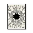 Wall Art 50cmx70cm Sun Rise Art Black Frame Canvas