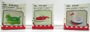 Vintage Inflatable Drink Caddies W/Glasses, Mr Turtle, Mr. Whale, Mr. Duck