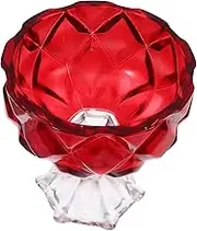 Generic Ice Cream Glass Dessert Trifle Bowl Clear Glasses Clear Bowls Vintage Glass Bowls Vintage Bowls Ice Cream Sundae Cups Small Glass Bowls Breakfast Bowls Pudding Cups Cute Bowls Red
