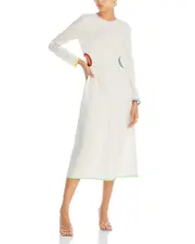 Rhode Thierry Linen Midi Dress