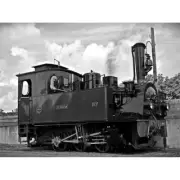 Hermann Steam Train Engine Canvas Wall Art Print