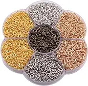 COHEALI DIY Jewelry Making Kit 2000pcs Black Metal Screw Eye Pins Fashion Accessories for