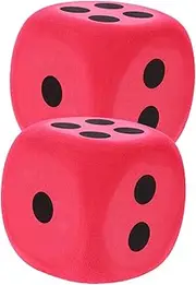 ERINGOGO 2pcs Learning Dice Eva Dice for Educational Games Party Props and Family Fun Lightweight Portable for Table Games and Gatherings