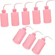 LOORGVEL 8Pcs Leak Eyelash Cleaning Tool Empty Grafting Bottle with Spout for Eyelash Extension Cleanser and Flexible Design