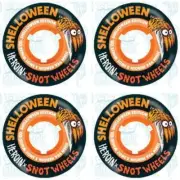 Snot Wheel Co. Shelloween Black Skateboard Wheels - 55mm 99a (Set of 4)