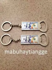 BENJAMIN FRANKLIN 100 DOLLAR BOTTLE OPENER KEY CHAIN LOT OF 2