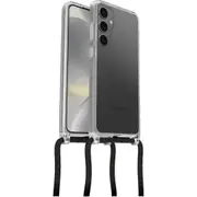 OtterBox React Necklace Samsung Galaxy S24 5G (6.2') Case Clear - (77-94735), DROP+ Military Standard, Detachable Nylon Rope, 7 Years Warranty
