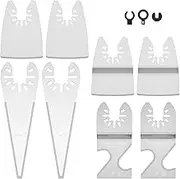8Pcs Oscillating Tool Scraper Blades Professional Oscillating Scraper Blades Multifunctional Oscillating Multi Tool Blades Universal Oscillating Tool Blades for Paint Adhesive Removal Tiles Ca