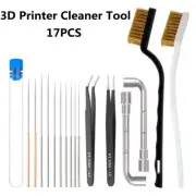 Needle Brush Tweezer Wrench Kits for 3D Printer Nozzles Cleaning Tools