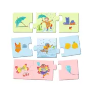 24pc Djeco My Daily Life Trio Puzzle Kids Educational Learning Play Game 2y+