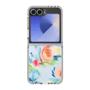 Galaxy Z Flip6 Clear Case Pastel Bouquet iPhone Case