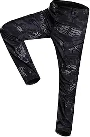 [JEShifangjiusu] Men's Winter Tactical Pants Waterproof Thermal Hiking Work Pants Outdoor Fleece Lined Snow Ski Cargo Pants