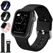 For Apple Watch iWatch 8 7 6 5 4 Silicone Sports Strap Wrist Band 38/40/42/44mm