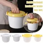 Insulated Lunch Box Microwave Rice Cooker Steamer Pot Kitchen