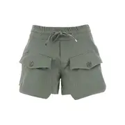 [SEAFARER] SEAFARER 'Zita' gabardine shorts Woman 44 44 Green