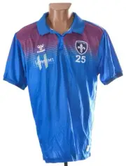 WAKEFIELD TRINITY WILDCATS NRL RUGBY LEAGUE 2010'S POLO SHIRT 25 PLAYER ISSUE L