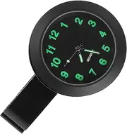 MUCKLILY Motorcycle Aluminum Clock Handlebar Table Clock for Electric Vehicles and Motorcycles Durable Electroplated Design Easy Installation for Timely Riding Black