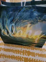 HAWAII REUSABLE SHOPPING TOTE Aloha wave Hawaiian grocery Bag NEW