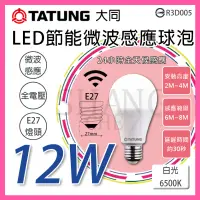 在飛比找蝦皮購物優惠-【挑戰蝦皮更低價】 TATUNG 大同 LED節能微波感應球