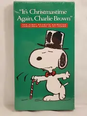 1991 Shell Oil Peanuts Snoopy It's Christmastime Again Charlie Brown VHS tape