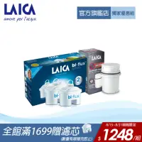 在飛比找momo購物網優惠-【LAICA 萊卡】雙流濾芯&除菌濾芯 1+1濾芯組合(義大