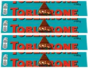 4 TOBLERONE CRUNCHY ALMONDS Swiss Chocolate Bars European Sweets 100g 3.5oz