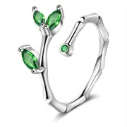 3PCS Copper Woman Fashion Jewelry Simple Flower Ring Adjustable Size